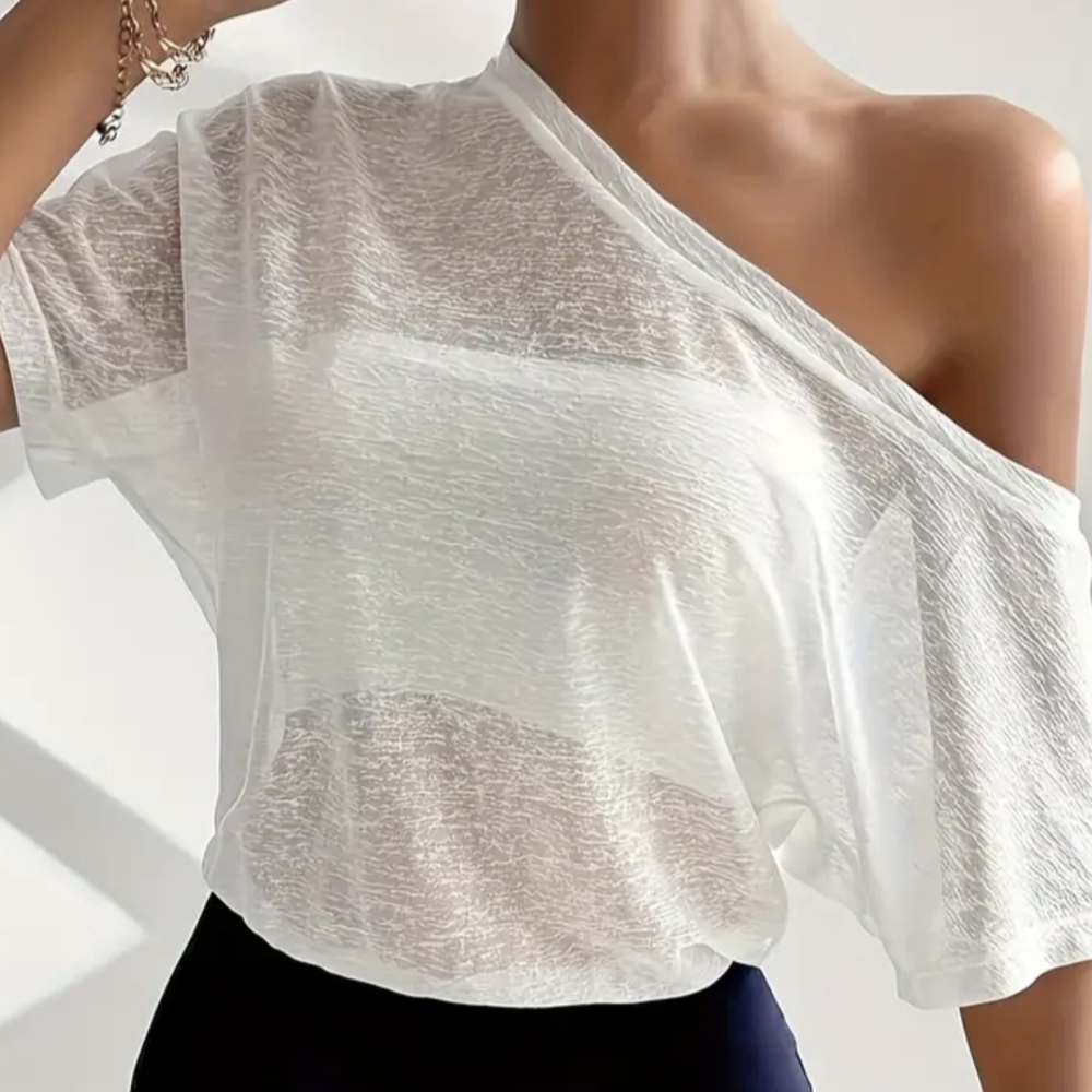 Elegant Off-Shoulder White Top